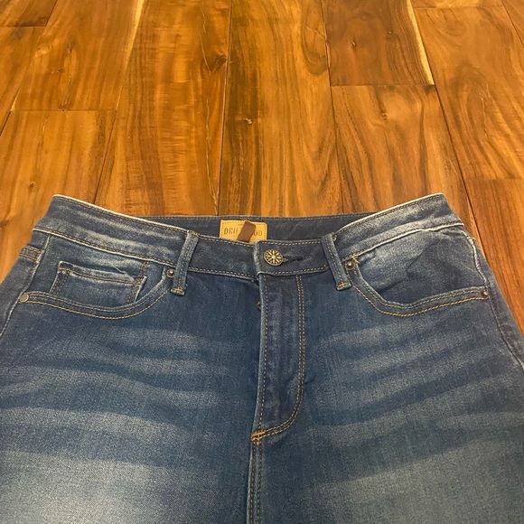 DRIFTWOOD Roxy Wide Leg Boot Cut Jeans l Size 28 Raw Hem - Picture 2 of 5